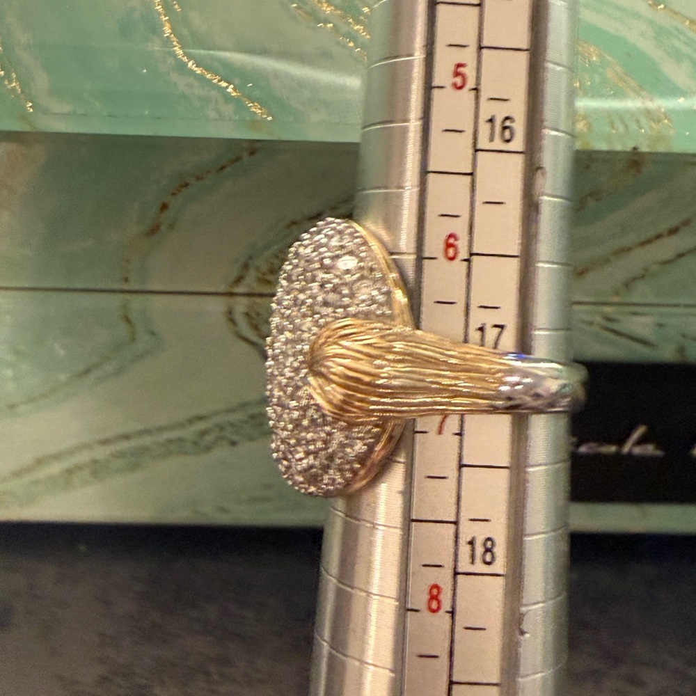 Gold And Silver Statement Ring - image 2